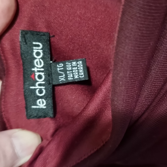 Burgundy halter dress - Picture 3 of 8